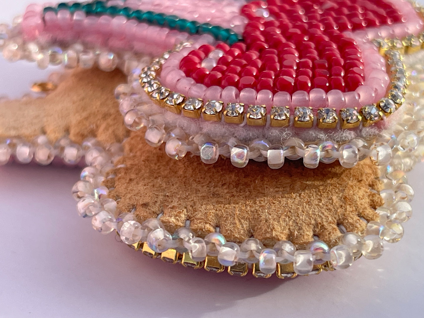 Cherry 🍒 Dangles • Beaded & Quilled