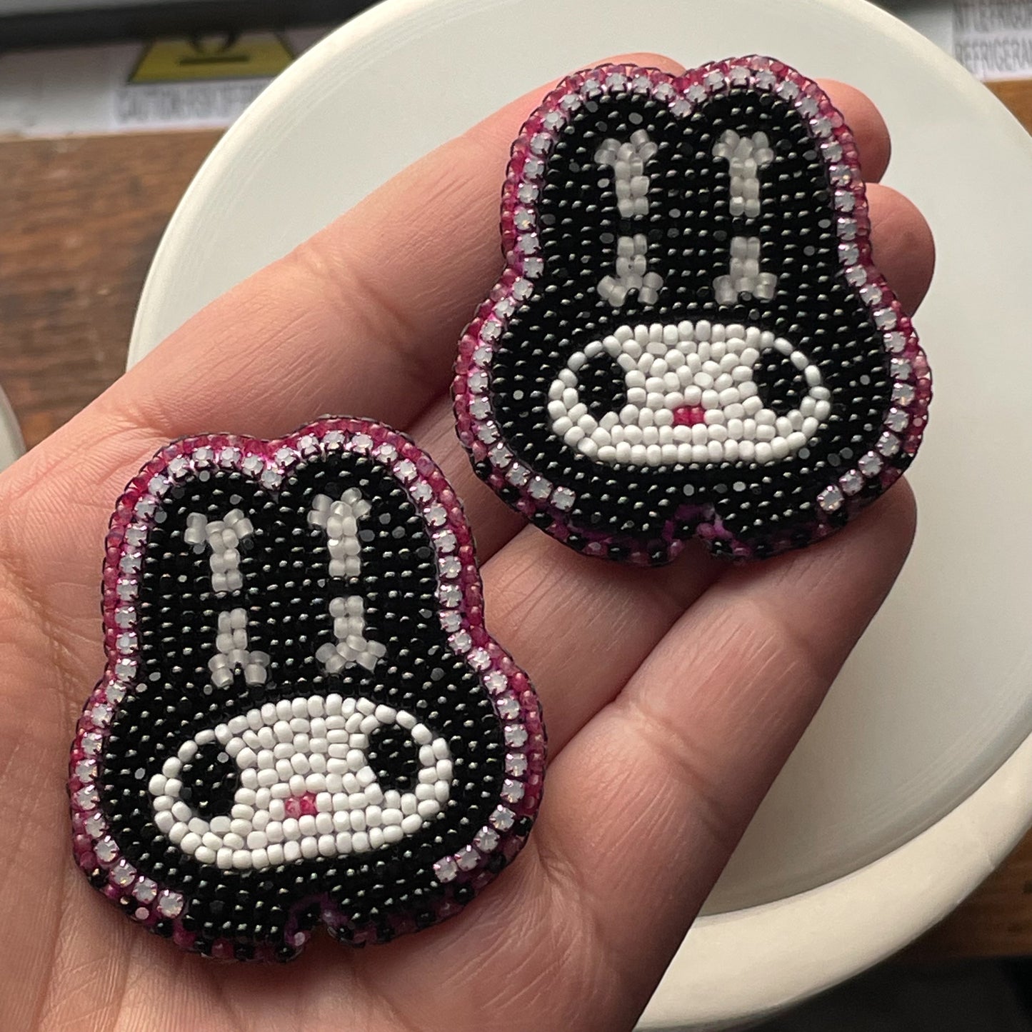 🦴 My Melody • Sanrio Halloween ~skeleton studs