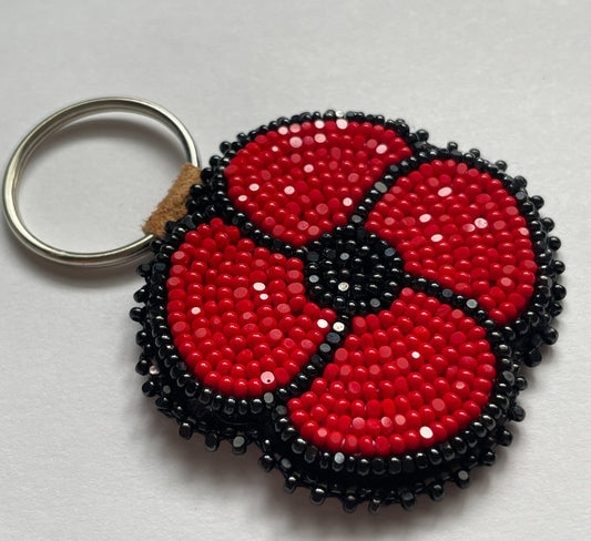 Red Poppy Keychain