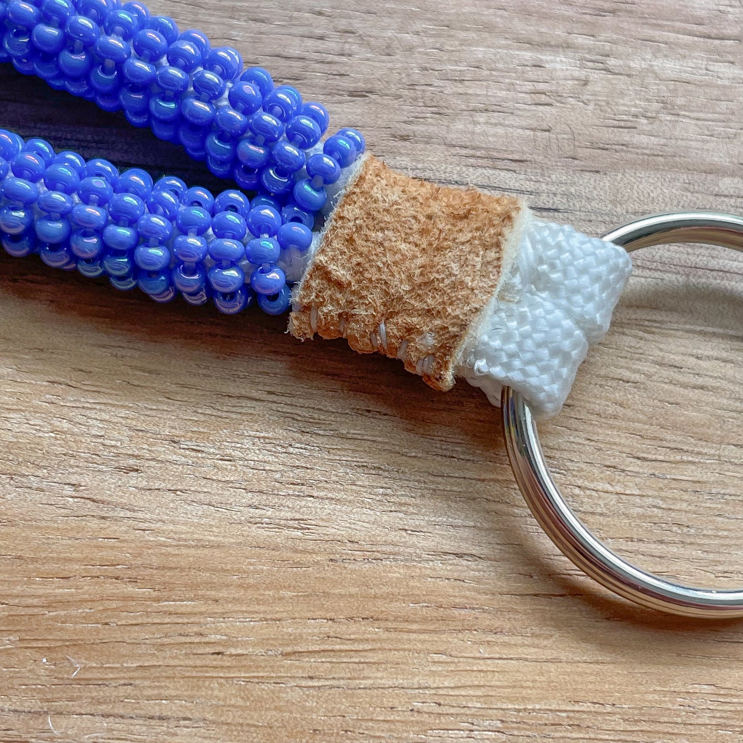 Luster Blues Wrapped Wristlet Keychain