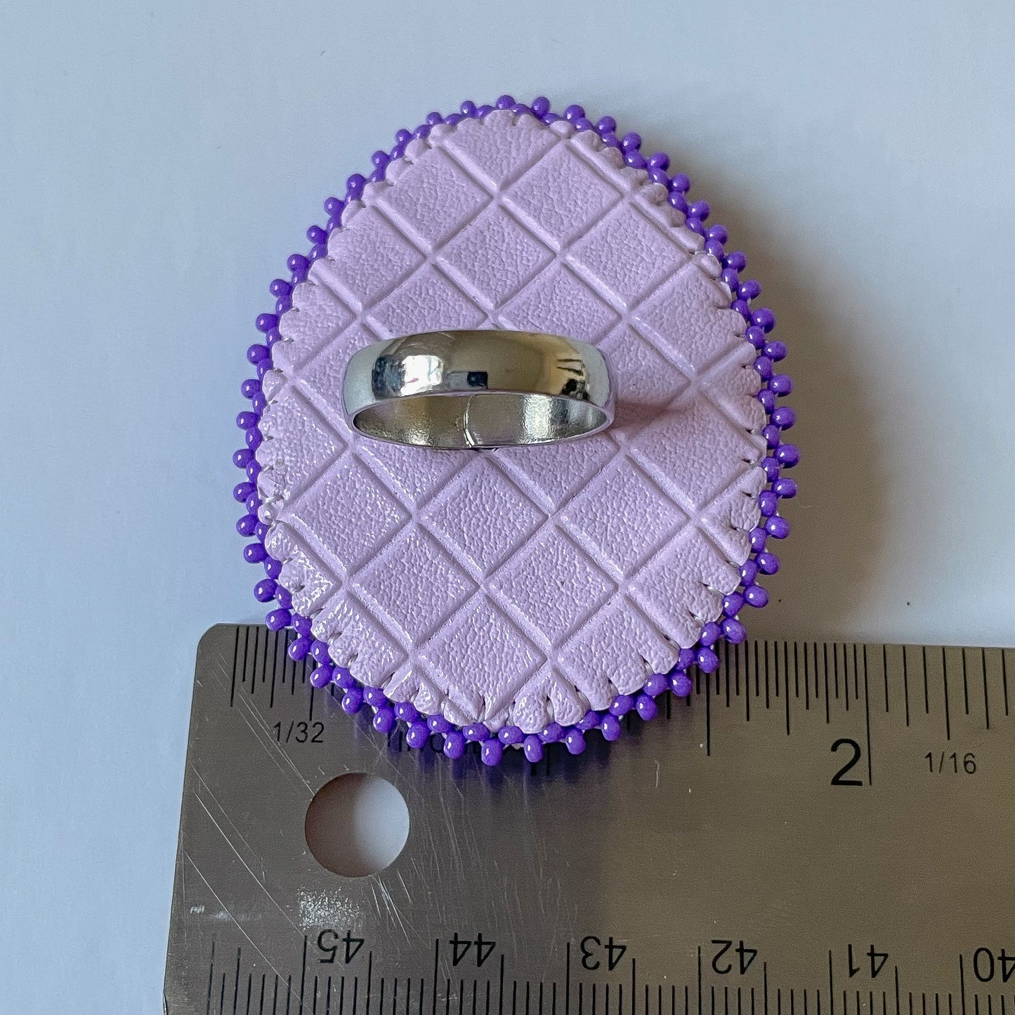 Ring Dark Purple Neon Ombre  - adjustable