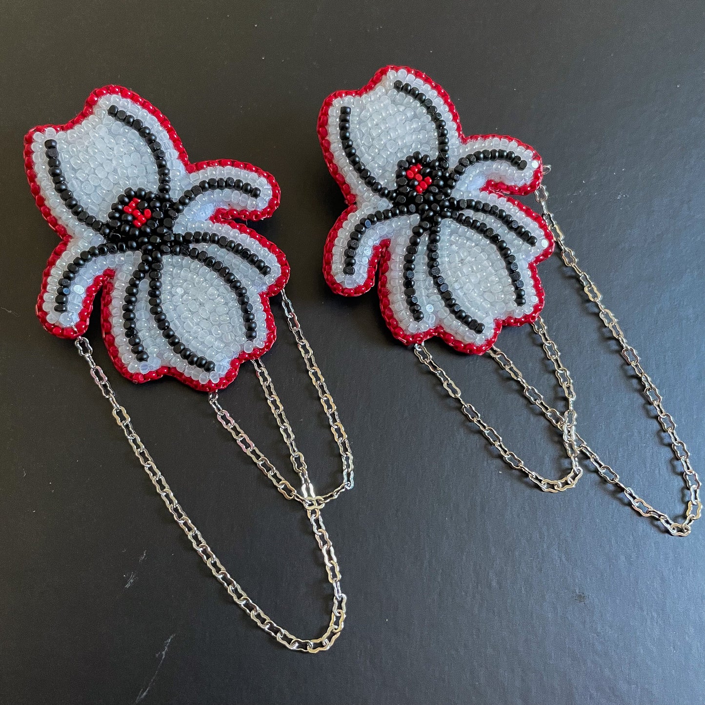 Spider Studs w/Chain Dangles